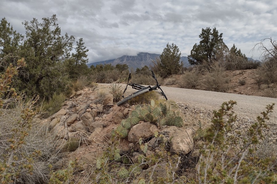 Two bikes on Turkey Farm Rd.